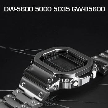 Nová Generácia Watchband a Rámik Pre DW5600 Upravený Príslušenstvo 316L Nerezovej Ocele Hodinky Remienok a Kryt S Nástrojmi