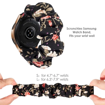 Wearlizer 20 mm Ženy Elastické Sledovať Pásmo pre Samsung Galaxy Sledovať 42mm /Active 2 40 44 mm pre Huawei Sledovať GT2 42mm Popruh