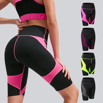 2020 Priedušná šortky jogy ženy vysoký pás fitness Elastické Športové Šortky Beh Letné Módy cvičenie Patchwork Šortky telocvični