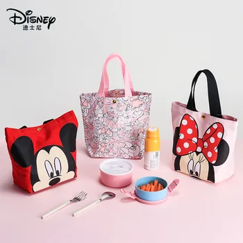 Skutočné Disney strane tašky hot obed taška Mickey Minnie Donald Duck Daisy plátené tašky deti Toykids Narodeniny Vianočný Darček