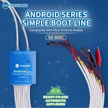 SS-905C Android Jedno Tlačidlo Boot Pre Samsung Huawei Xiao a iné značky smart telefónu jednosmerný (DC) Prúd Testovanie Kábla