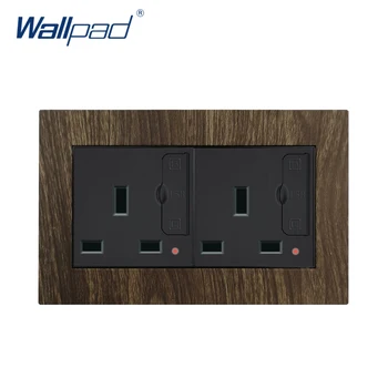 13A UK napájacej Zásuvky s 4 USB Sklenený Panel Wallpad 13A Elektrickej Energie elektrickej Zásuvky UK Nabíjanie pomocou pripojenia USB Porty 146mm * 86mm