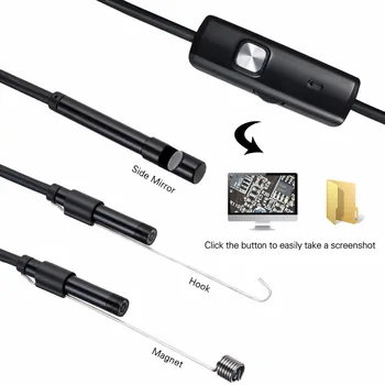 1,5 M 2M Mini Kamera 5,5 mm objektív Endoskopu inšpekcie Potrubia Vodotesný IP67 480P HD micro USB, mini Kamera Pre Android Telefónu