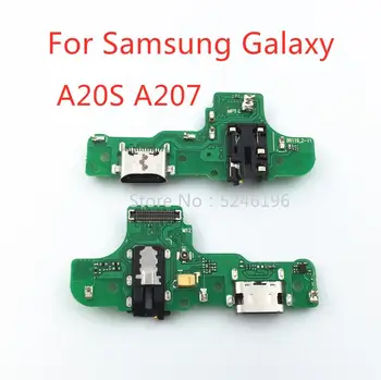 1pcs Platné Pre Samsung Galaxy A20 SM-A205F A20S A207 USB nabíjací port nabíjačku base konektor mäkké kábel Vymeňte diely