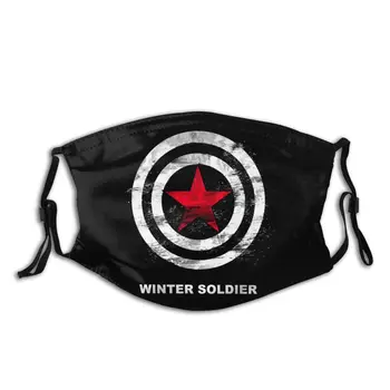 Zimné Vojak Štít Bucky Barnes S Vymeniteľnými PM2.5 Filtrov Opakovane Tvár, Ústa Maska Jedinečný Dizajn