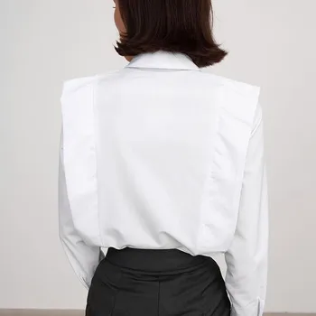Genayooa Dámske Topy A Blúzky Jar Jeseň Ženy Topy Kórejský Streetwear Biele Dámske Tričká Blusas Za Ženy 2020, Blúzky