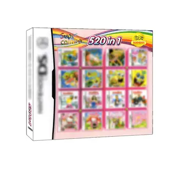 520 v 1 MULTI KOŠÍKA Super Combo Video Hry Kazety Karty Košíka pre Nintendo DS NDS 3DS XL 3DSXL 2DS NDSL NDSI