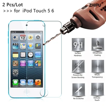 2ks 2.5 D 0.26 mm 9H Premium Tvrdeného Skla Pre Apple iPod Touch 5 6 7 Screen Protector ochranná fólia Pre iPod Touch 7