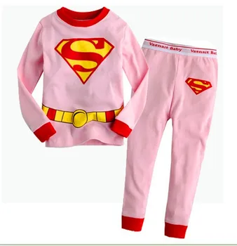Deti Pyžamá Chlapca Bavlna Odev Cartoon dlhým rukávom zimné Plavky Deti, Chlapcov, oblečenie pre voľný čas Jeseň detské Pyžamá Sleepwear