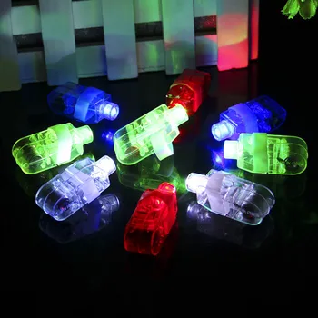 Besegad 100 KS Zmiešané Shell Farebné LED Prst Biela Baterka Svetlá na Čítanie Hračka Strany Narodeniny Vianočný Koncert Dekorácie Svetla