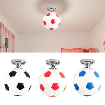 Futbal Tvar Osvetlenie Zariadenie Luster Šport Domova Spálni Balkón kaviareň Pre Chlapcov detská Izba LED Stropné svietidlo