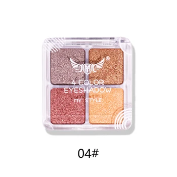 Eyeshadow Palety make-up, Matným Leskom 4 Farby, Vysoko Pigmentované, Krémová Textúra Prirodzený Bronz Neutrálne Kozmetické Očné Tiene