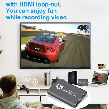 Navceker USB 2.0, HDMI Hra Zachytiť Kartu 1080P 4K placa de video Spoľahlivé vysielanie Adaptér Pre Živé Vysielanie Nahrávanie Videa