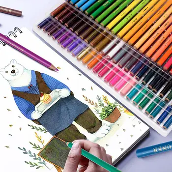 180 Akvarelové Pastelky Nastaviť prvotriednej Kvality Farebných Jadrá s Živými Farbami Vytvoriť Krásne Kombinovanými Účinkami W