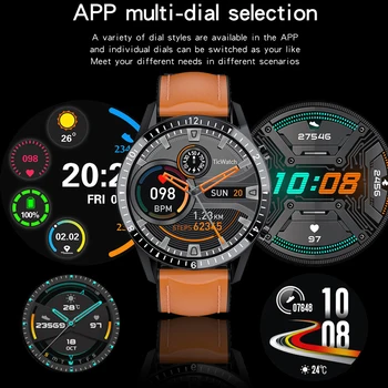 LIGE 2020New Luxusné pánske športové Smart hodinky Full screen dotknite sa položky Krvného tlaku a Srdcovej frekvencie monitora, Vodotesný IP68 pre Xiao