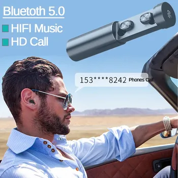 B9 TWS Bluetooth Slúchadlo 5.0 Bezdrôtový 9D HIFI Športové Slúchadlá Slúchadlá Herné Music Headset s LED Displejom Pre Xiao Samsung