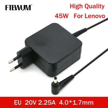 FTEWUM Adaptér Nabíjačky maximálne 45 w 20V 2.25 4.0*1.7 MM AC od spoločnosti Lenovo 310 510 520 710 MIIX5 7000 Vzduchu 12 13 Ideapad 320 100 110 N22 N42