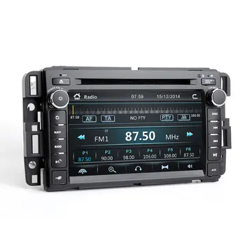 1Din GPS Rádio Auto DVD Prehrávač pre GMC Sierra Yukon Denali Acadia Savana Chevrolet Express Traverz Rovnodennosti Multimediálne CD Stereo