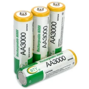 AA 3000 1.2 V Quanlity Nabíjateľné Batérie AA 3000mAh BTY NI-MH 1.2 V Nabíjateľná 2A Batéria 3000+doprava Zadarmo