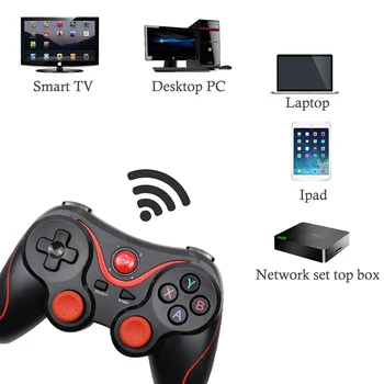 Bezdrôtový Bluetooth 3.0, Android Gamepad T3/X3 Herný ovládač Hernej Diaľkové Ovládanie Pre Win 7/8/10 Pre Chytré telefóny, Tablety TV Box