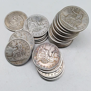 1873-1885 25pcs USA Nastaviť Mince Obchod Dolár Strieborné Pozlátené Kópie Mincí Darček Domáce Dekorácie Mince