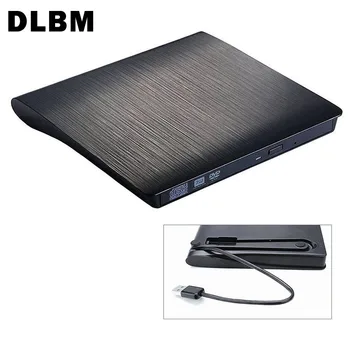 DLBM Prenosné USB 3.0, DVD-RW, Externý DVD Prehrávač DVD Napaľovačka Spisovateľ Ultra Slim DVD-ROM Prehrávač pre Linux, Windows, Mac OS