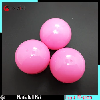Doprava zadarmo kvalitné 40 mm, ružová farba s PP materiál plast kapsule loptu