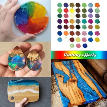 32 Farby Kozmetické Triedy Pearlescent Prírodné Sľudy Minerálny Prášok Epoxidové Živice Farbivá Perla Pigment DIY Šperky Remesiel, Takže Nástroj