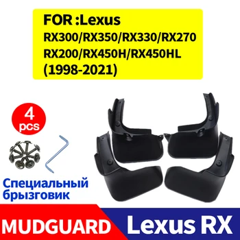 Mudflaps PRE Lexus RX200 RX300 RX330 RX350 RX400 RX450H RX450HL Blatníky Blatník Stráže Splash Auto Príslušenstvo Auto Styline 4pcs