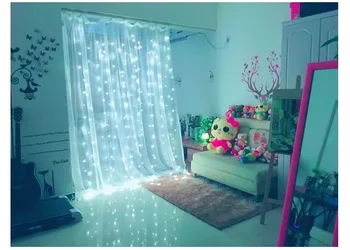 4,5 M x 3 M 300 LED Cencúľ String Svetlá na Vianočné xmas Fairy Svetlá Vonkajšie Domov Na Svadbu/Party/Záclony/Záhradné Dekorácie