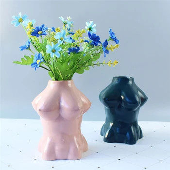 Kardashian Body Art Design Váza Kvetináče Sexy Pery Telo Váza Keramiky Kreatívne Hobby Váza Výsadbu Stroj Domáce Dekorácie