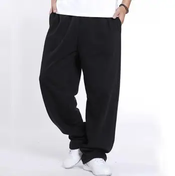 Hip Hop Streetwear Tepláky Mužov Joggers Bavlna Potu Nohavice Voľné Neforemné Trati Nohavice Mužské Oblečenie