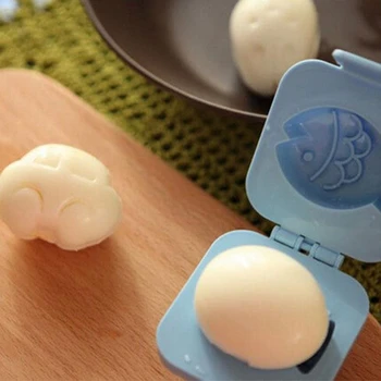 Nový 6 Ks Varené Vajcia Formy Roztomilý Kreslený 3D Vajce Krúžky Plesne Bento Maker Fréza Zdobenie Vajec Nástroje Herramientas de ZT
