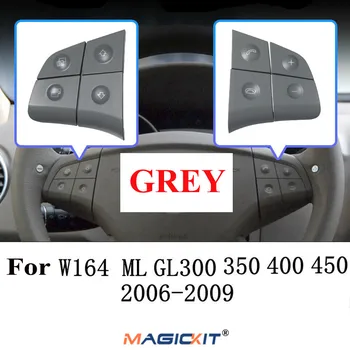 MagicKit Auto Tlačidlo Telefónu Tlačidlo Volantu Ovládacie Tlačidlo Prepínač pre Mercedes-Benz ML W164 GL W251 GL350 ML350 R280 2006-2009