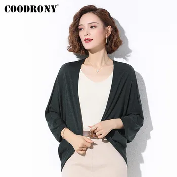 COODRONY Značky 2020 Jeseň Zima Streetwear Módy Cardigan Ženy kórejský Štýl Pletené Bežné Pure Color Svetre Žena W1042