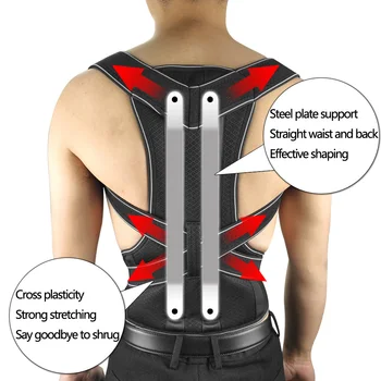 Späť držanie tela Corrector pre Mužov, Ženy Pod Oblečenie Flipcase Nastaviteľné Magnetické Späť Straightener Pohodlné Späť Pripraviť na Bac