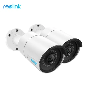 [2Pack] Reolink 5MP Bezpečnostné Kamery, PoE, Vonkajšie Bullet 30 m Nočné videnie Vstavaný Mikrofón a SD Card, Detekcia Pohybu RLC-410
