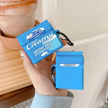 Austrália Módnej Značky Mlieko 3D Prípade AirPods 1 2 Pro Políčka Mäkký Silikónový Bezdrôtové Bluetooth Slúchadlá Chrániť Kryt Coque