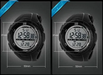 Skmei Značky Mužov LED Digitálne Vojenské Sledovať, 50M Ponoriť Plávať Šaty Športové Hodinky Módne Outdoorových náramkových hodiniek