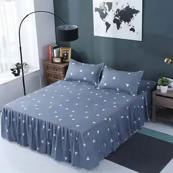 Klasické čipky posteľná bielizeň nastaviť 5 veľkostiach sivá modrá kvetina posteľná bielizeň 3 ks súprava / set záhradného prestieradlá 2019 posteľ
