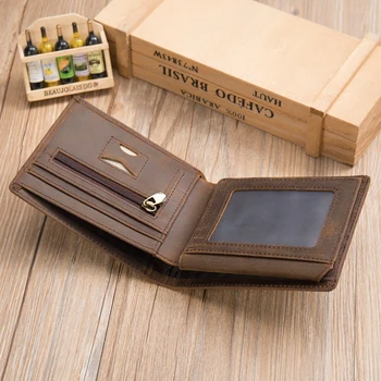 WESTAL pánske peňaženky originálne kožené kabelky pre mužov úverové catrd držiteľ krátke peňaženky muž slim mince kabelku mužov peniaze tašky 8064