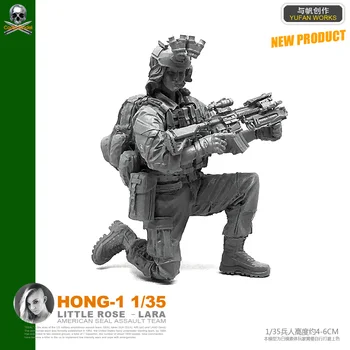Yufan Model 1/35 Model Súpravy Nás Ženy Tesnenie Commando Vojak Hong-01
