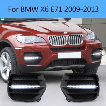2 ks Pre BMW X6, E71 na roky 2009-2013 6000K-Biele Svetlo LED Jazdu cez Deň Beží Svetla DRL Auto Hmlové Svietidlo