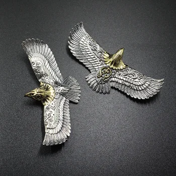 1PC výchovy k DEMOKRATICKÉMU občianstvu, Mosadz Flying Eagle Tvar Prívesok Keychain Kľúč Reťazca Krúžok DIY Dekoratívne Doplnky k DEMOKRATICKÉMU občianstvu Viacúčelový Prívesok