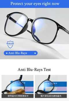 2020 Módne Anti Modré Svetlo Okuliare pre Mužov, Ženy Ročník Herný Počítač Okuliare Jasný Objektív Blue Ray Blacking Optické Sklá