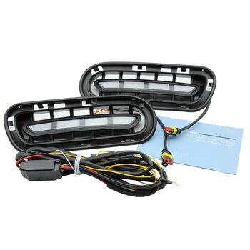 2 ks/pár Auto LED 2 Farba Denných prevádzkových Svetlo pre 18-20 Kia Stinger Lampa Auto Príslušenstvo Vozidla TD326