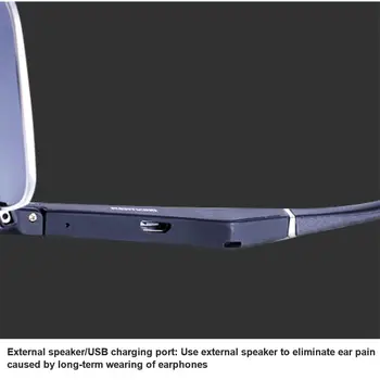 Najnovšie Bluetooth Smart Okuliare Bezdrôtový Športové Headset S Mikrofónom Anti-Modré Svetlo Smart slnečné Okuliare 80h Pohotovostnom režime
