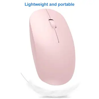 2.4 G Bezdrôtová Myš Duálny Režim Nabíjateľná Optické Tichý Tlačidlo Hernej Myši pre Mac, PC Gamer Business Úrad Myši