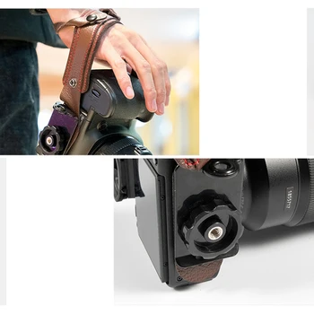 Fotoaparát Mikro Vlákna, Kožené šnúrky na Zápästie Ruky Pás Držiak pre Canon EOS RP 60D 70 D 80D 5DIII 5DIV 6D II 7D Shockproof Popruh