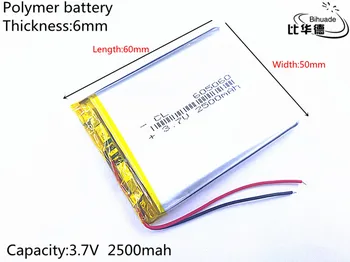 Liter energie batérie 1pcs/veľa 605060 Akumulátor 3,7 V 2500mAh Nabíjateľná Lítium-Polymérová